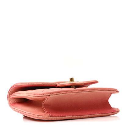 Chanel Caviar Quilted Sunset On The Sea Waist Bag Coral 7 of 19