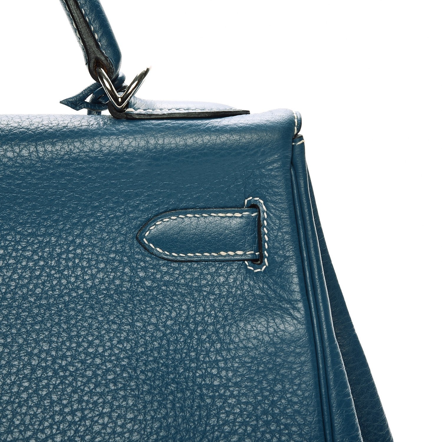 Hermes Taurillon Clemence Kelly Retourne 32 Blue Jean 24 of 40