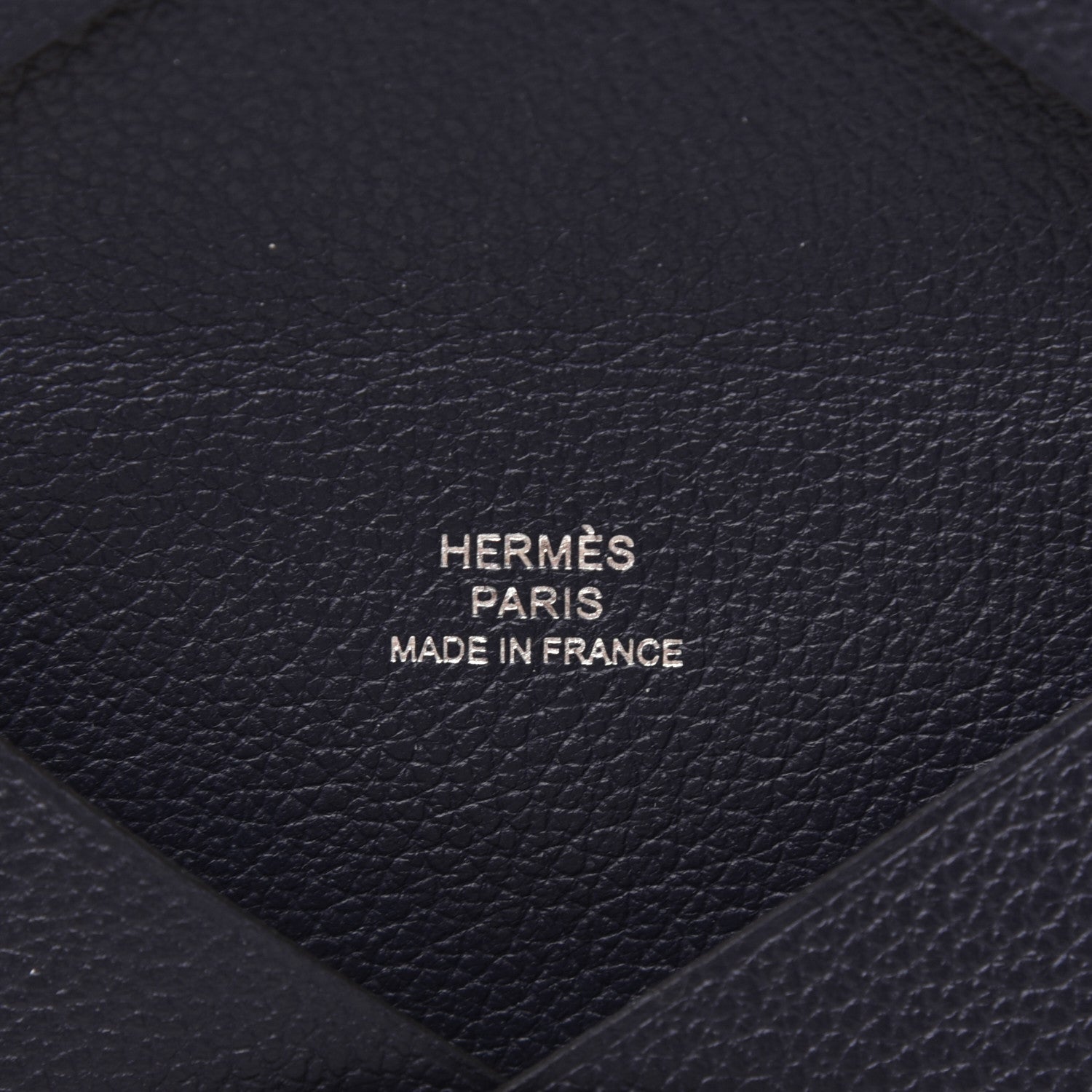 Hermes Evercolor Calvi Card Case Bleu Nuit 8 of 11