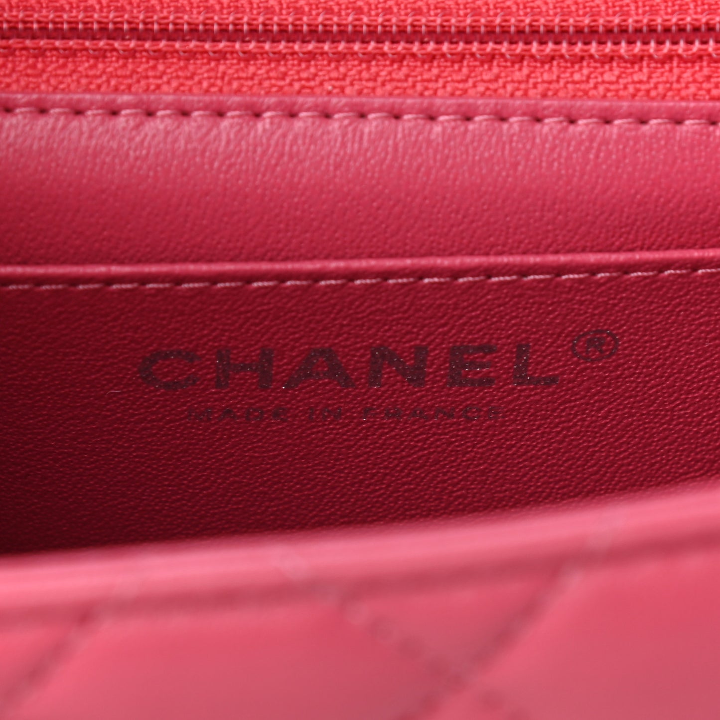 Lambskin Quilted Mini Square Flap Pink