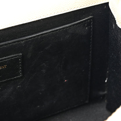 Saint Laurent Grain De Poudre Medium Classic Monogram Kate Satchel Crema Soft 12 of 18