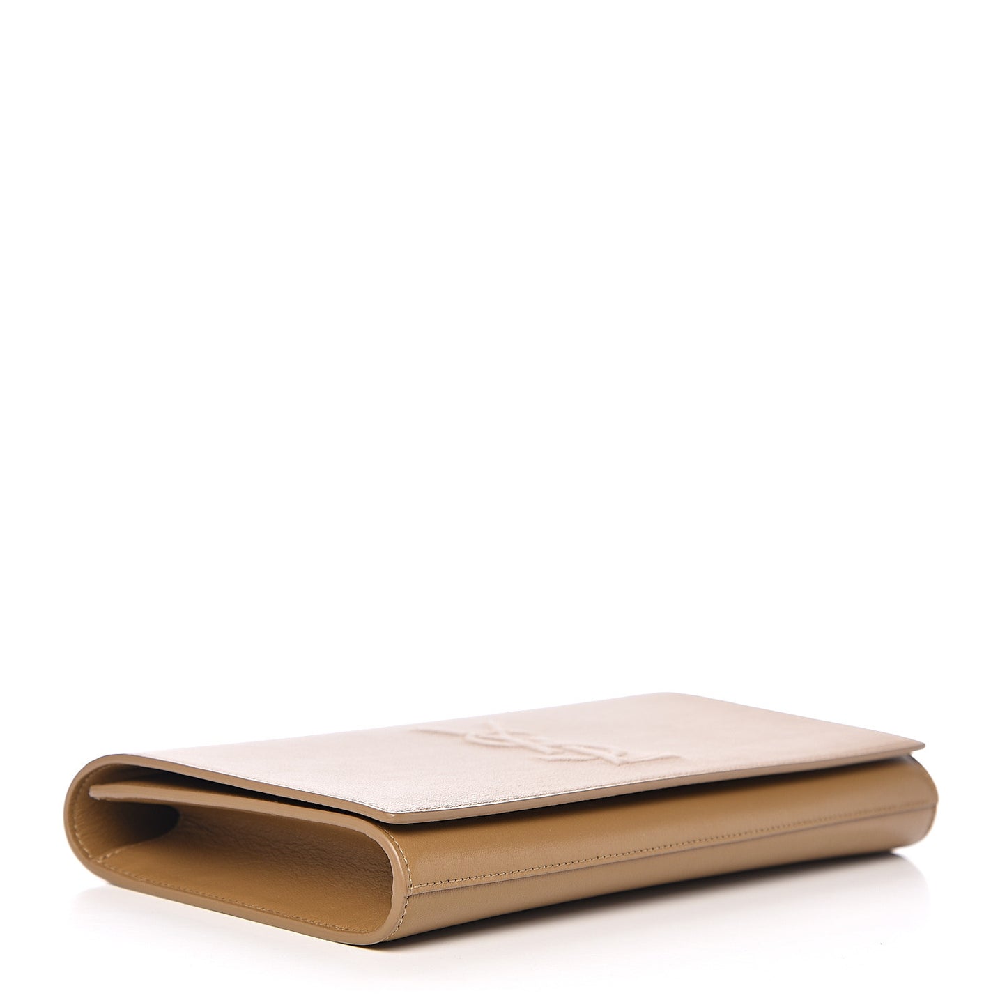 Calfskin Monogram Large Belle De Jour Clutch Beige