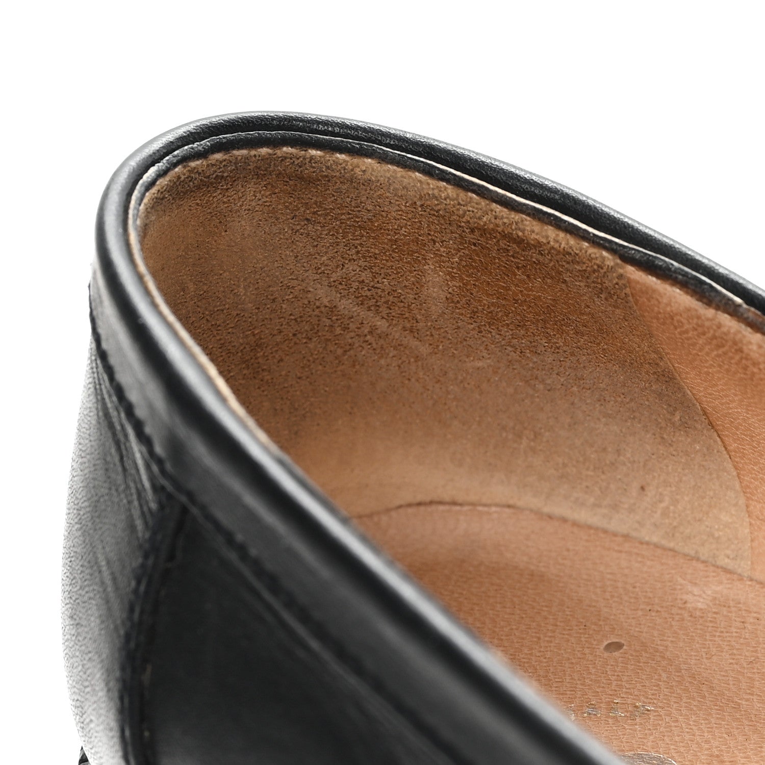Chanel Lambskin CC Penny Loafers 36.5 Black 9 of 10