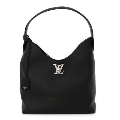 Louis Vuitton Calfskin Lockme Hobo Black 1 of 9