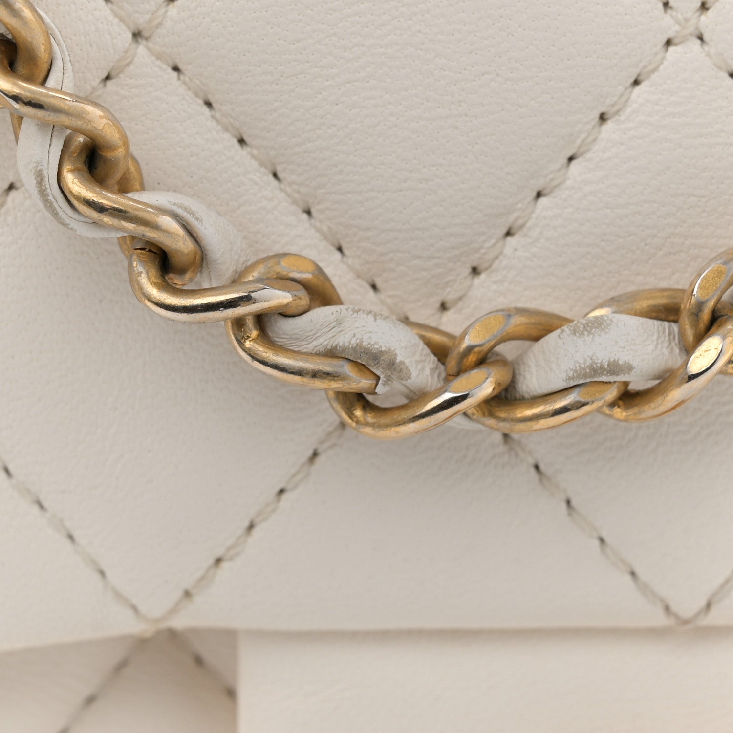 Chanel Lambskin Quilted Mini Pearl Crush Flap White 11 of 15