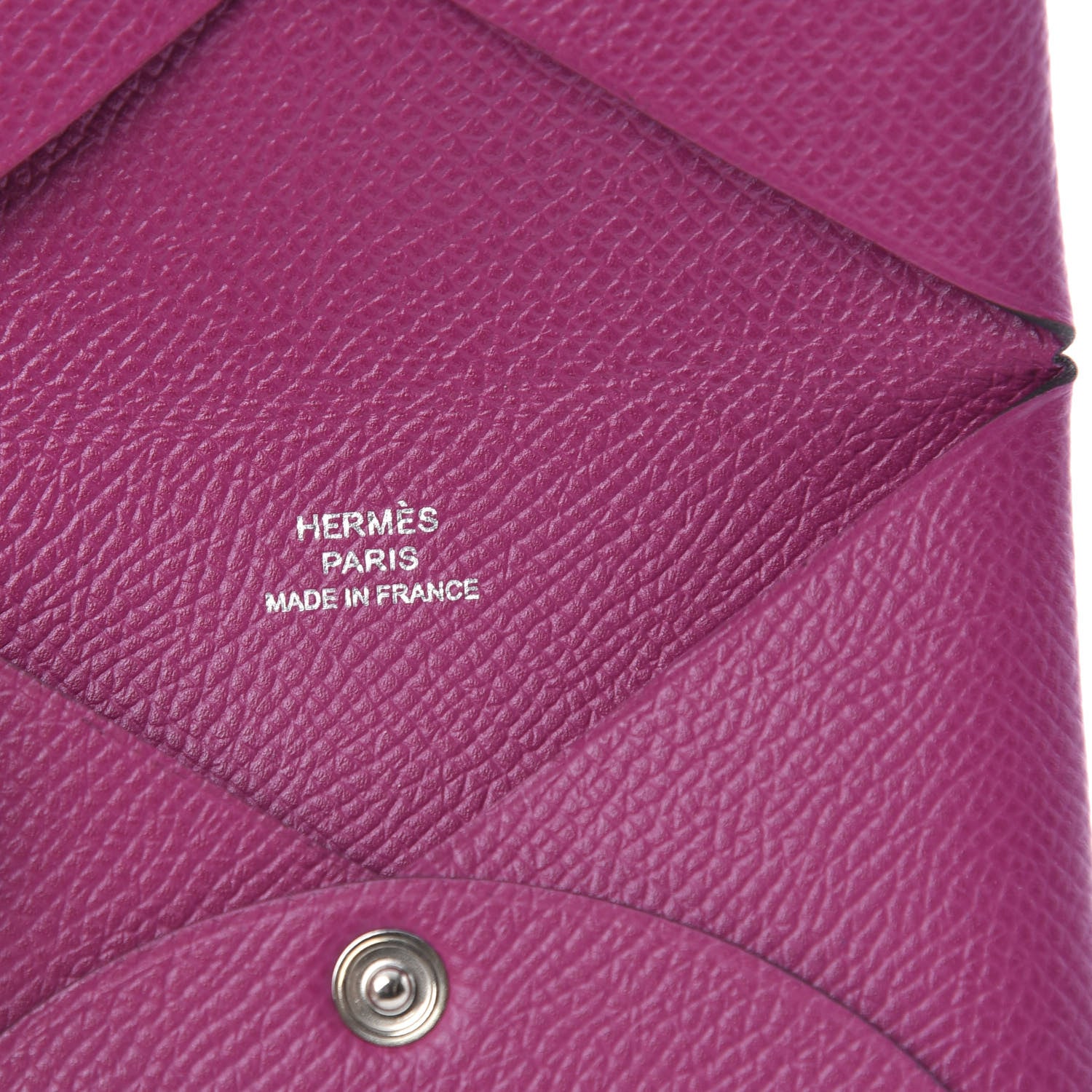 Hermes Epsom Calvi Card Case Rose Pourpre 6 of 8