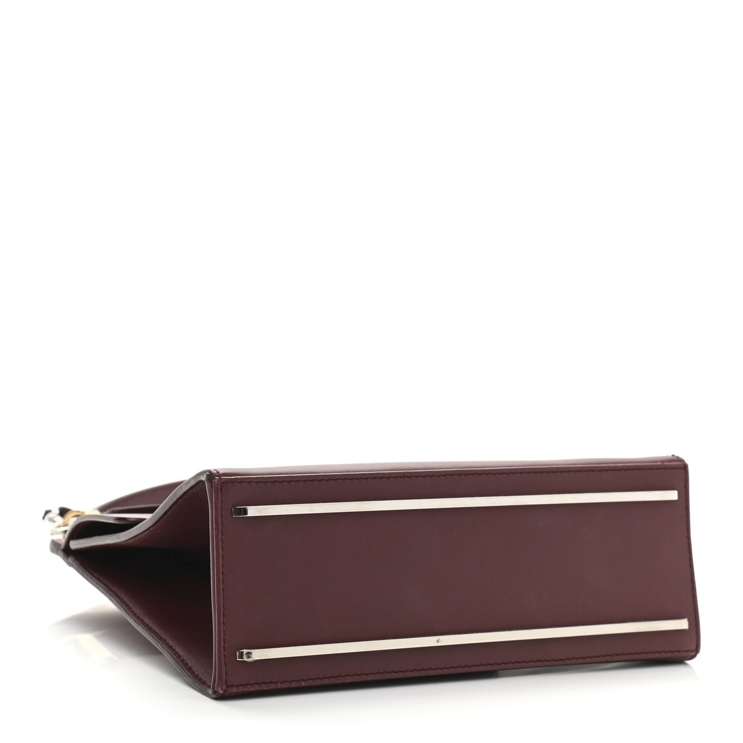 Calfskin Le Dix Cartable S Bag Aubergine
