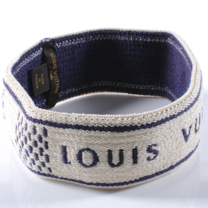 Louis Vuitton Cotton Damier Azur Gym Head Sweat Band 3 of 4