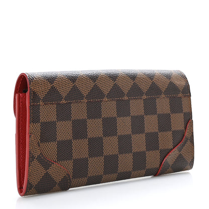 Louis Vuitton Damier Ebene Caissa Wallet Cherry 3 of 8