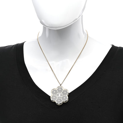 Chanel Resin Pearl Lace CC Necklace Black Gold 2 of 9