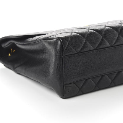 Chanel Caviar Jumbo Single Flap Black 6 of 11