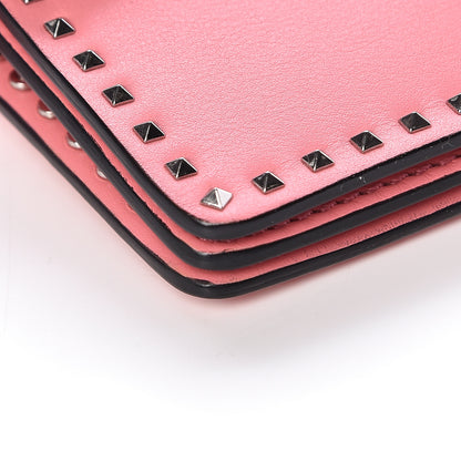 Valentino Garavani Calfskin Mini Rockstud Cabana Crossbody Bag Paradise Rose 8 of 9