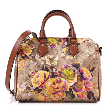 Louis Vuitton Metallic Monogram LV Garden Speedy Bandouliere 25 Gold 1 of 9