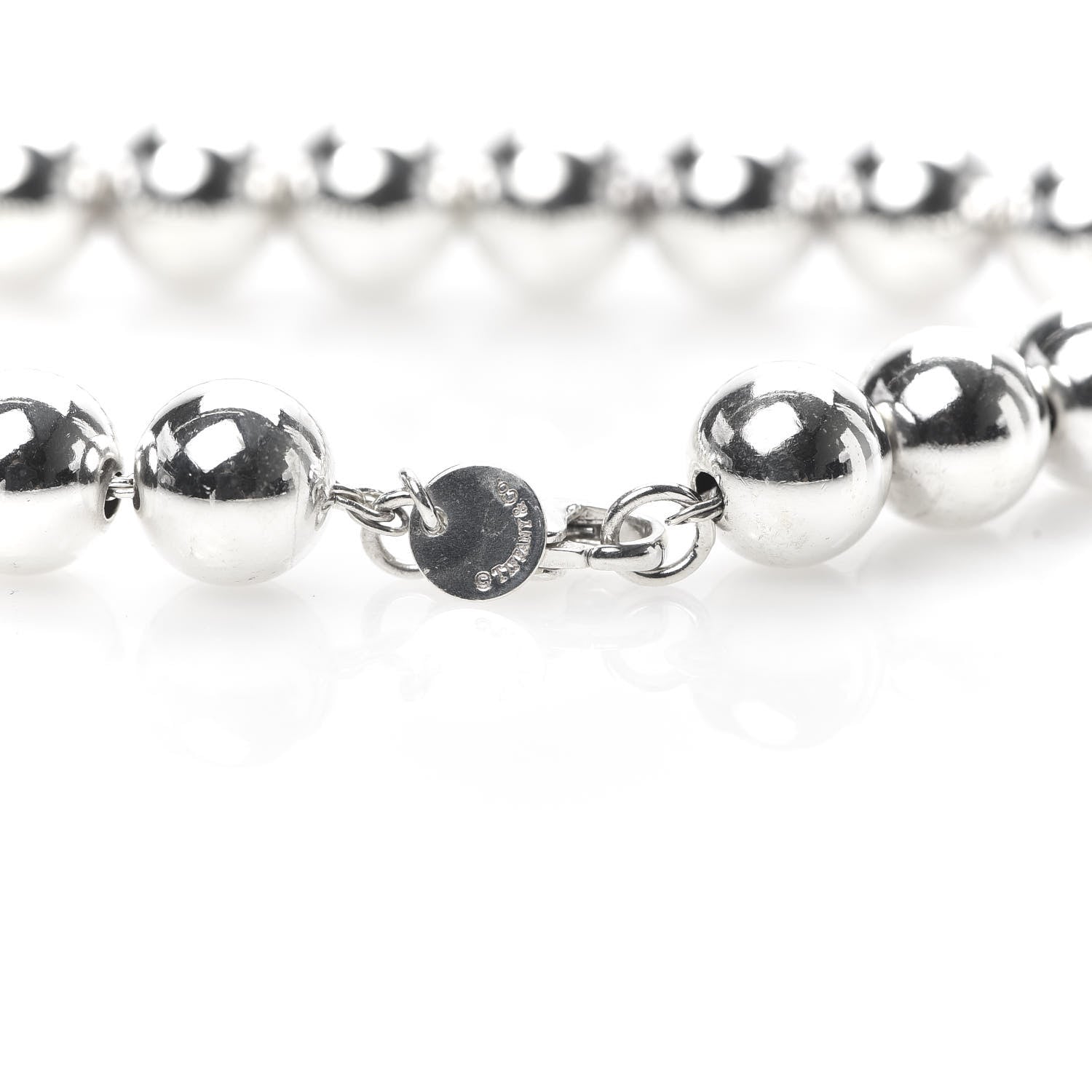 Tiffany Sterling Silver 10mm HardWear Ball Bracelet 5 of 6