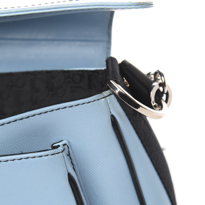 Christian Dior Coated Canvas Crystal Hardcore Bag Light Blue 9 of 13