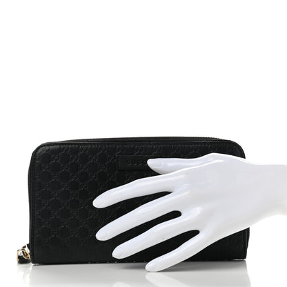 Gucci Microguccissima Zip Around Wallet Black 2 of 9
