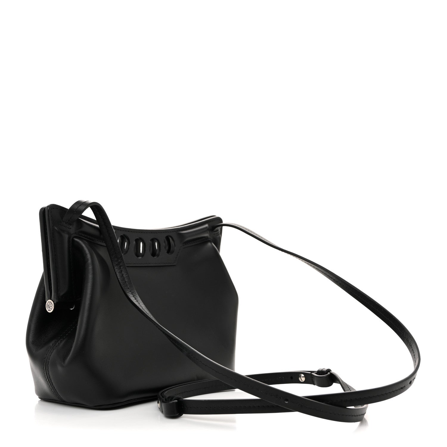Alexander McQueen Calfskin The Peak Mini Bag Black 3 of 11
