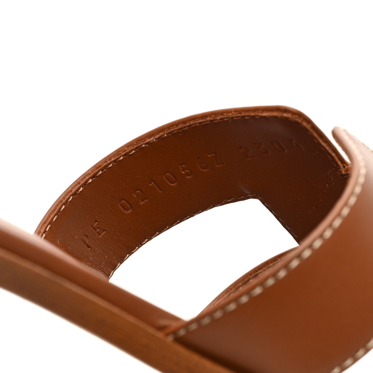 Box Calfskin Oran Sandals 37 Gold