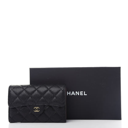 Chanel Caviar Quilted Medium Flap Wallet Black 9 of 9
