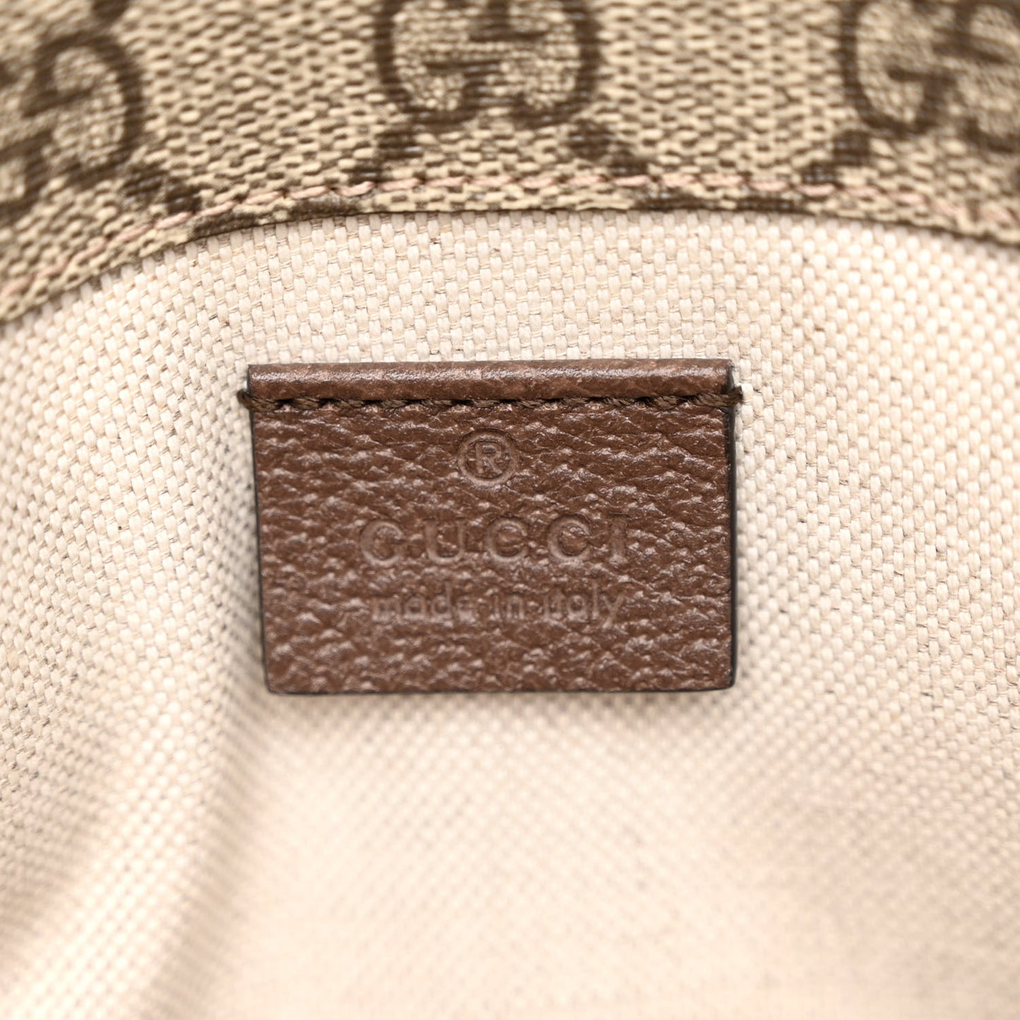 GG Supreme Monogram Neo Vintage Web Belt Bag Brown