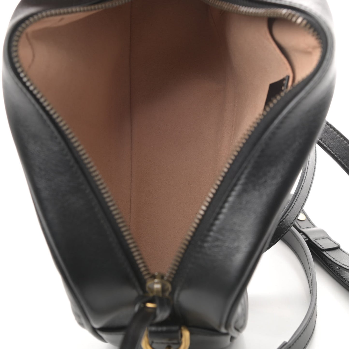 Calfskin Matelasse Small GG Marmont Chain Shoulder Bag Black
