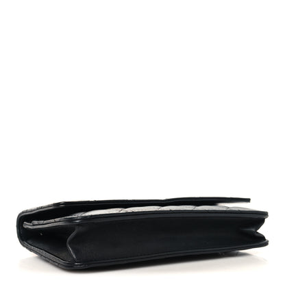 Chanel Lambskin Quilted Wallet On Chain WOC Black 4 of 13