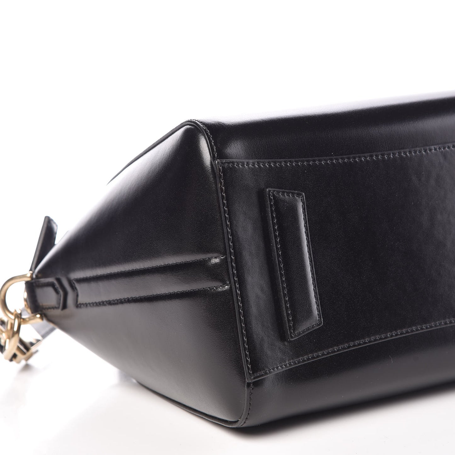 Shiny Lord Calfskin Small Antigona Black