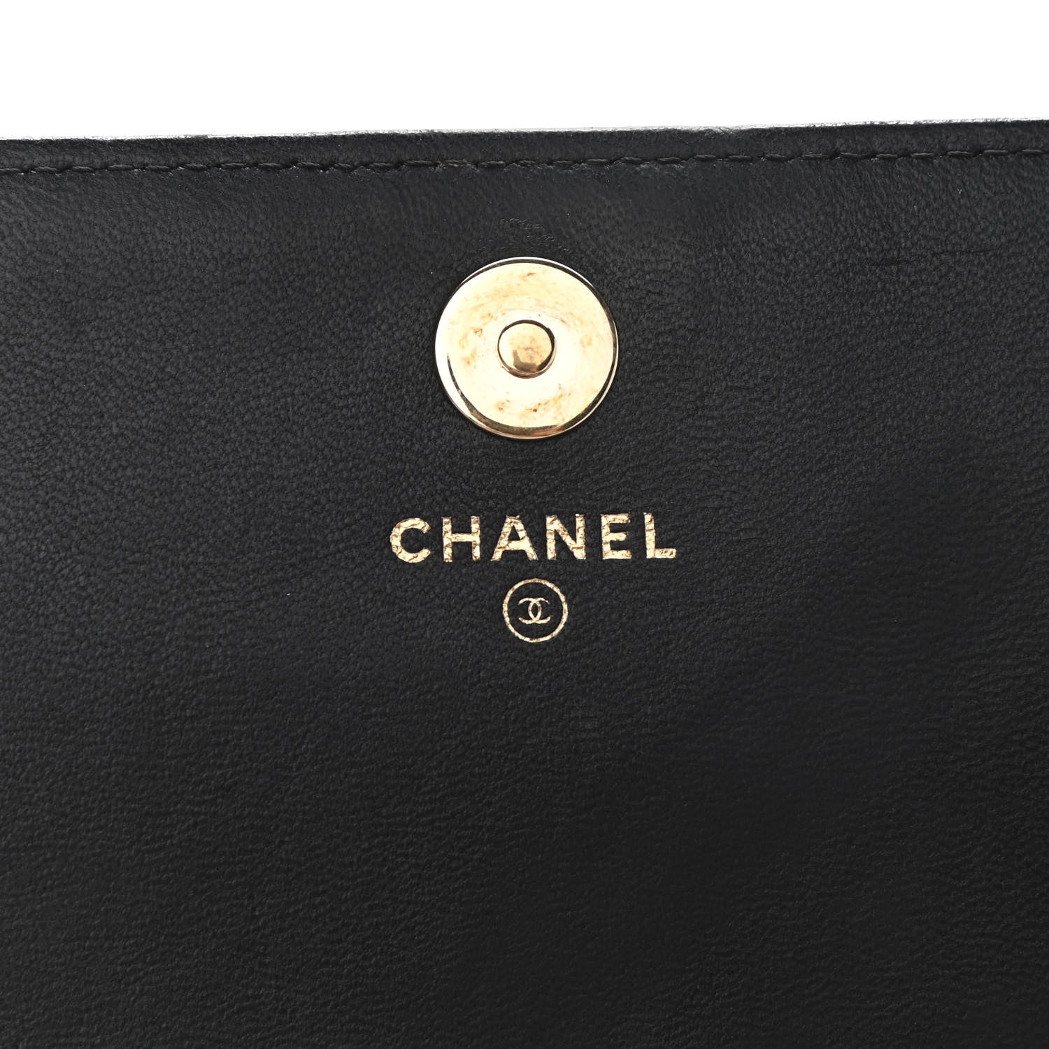 Chanel Lambskin Quilted Boy Wallet On Removable Chain WOC Black 6 of 11