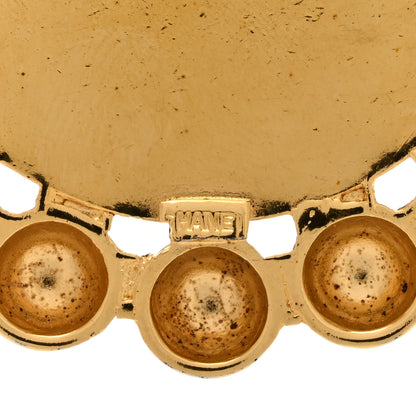 Chanel Metal CC Rue Cambon Medallion Chain Necklace Gold 4 of 4
