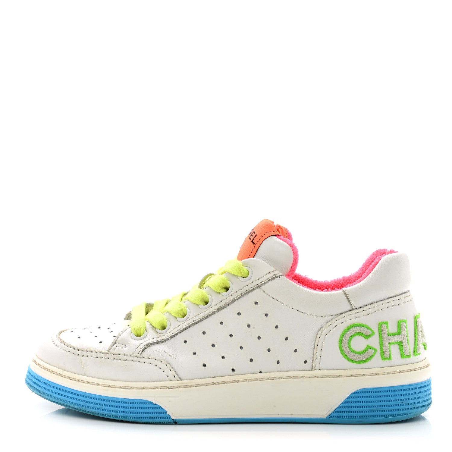 Chanel Calfskin Womens Logo Sneakers 35.5 Multicolor 1 of 11