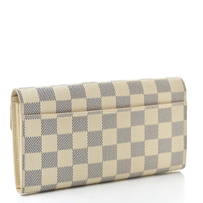 Louis Vuitton Damier Azur Sarah Wallet NM 3 of 9