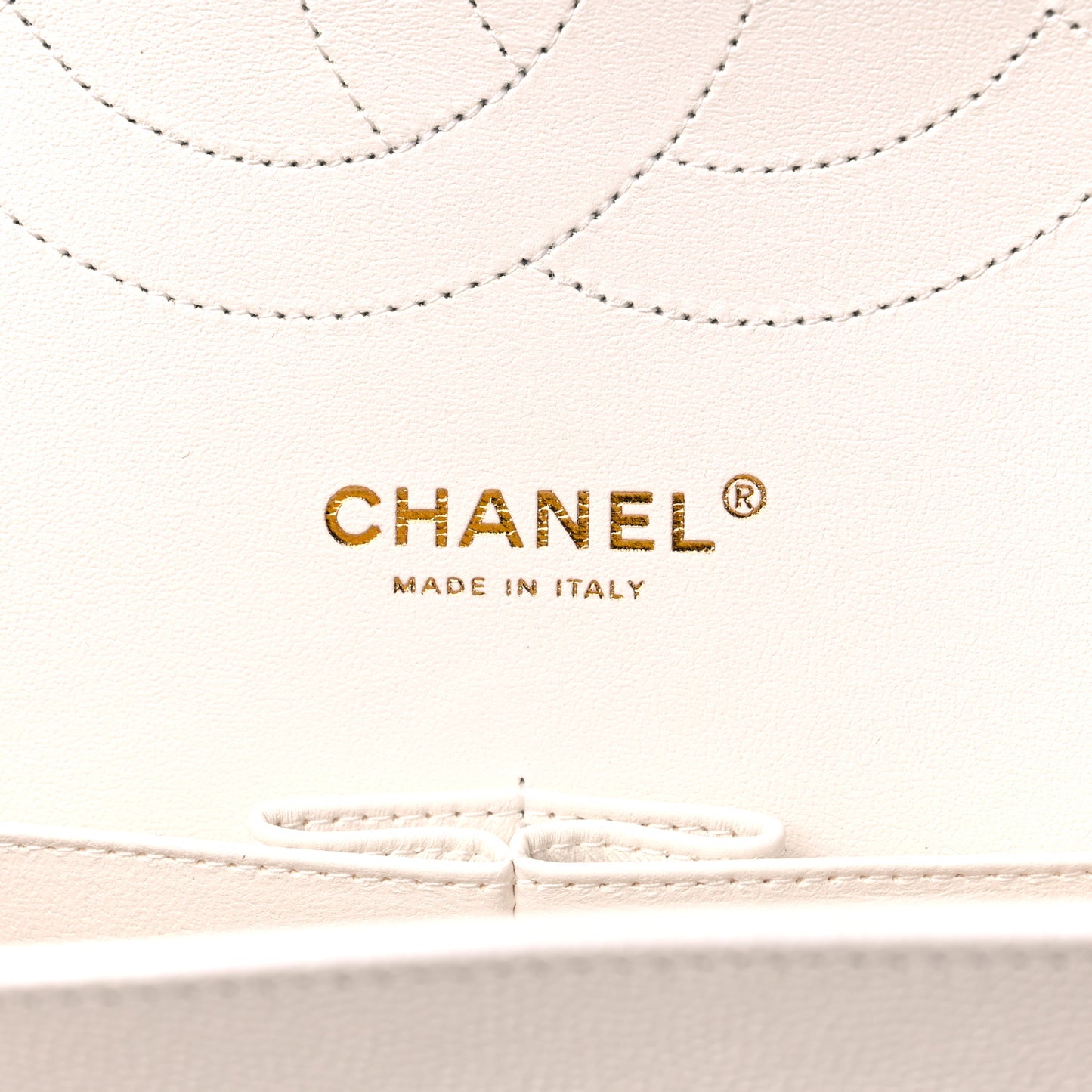 Caviar Quilted Jumbo Double Flap White