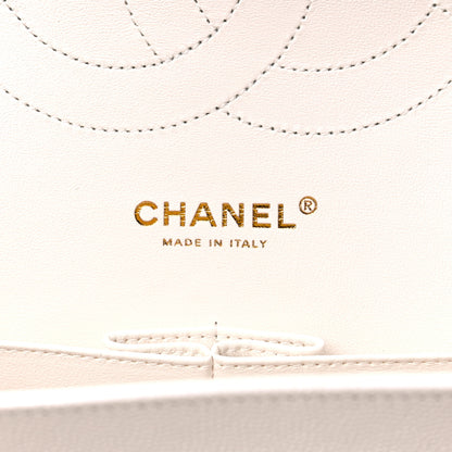 Chanel Caviar Quilted Jumbo Double Flap White 6 of 10