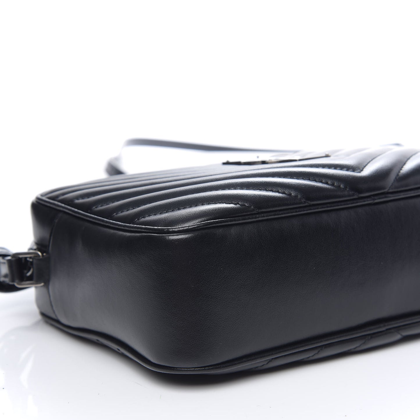 Calfskin Matelasse Monogram Lou Camera Bag Black