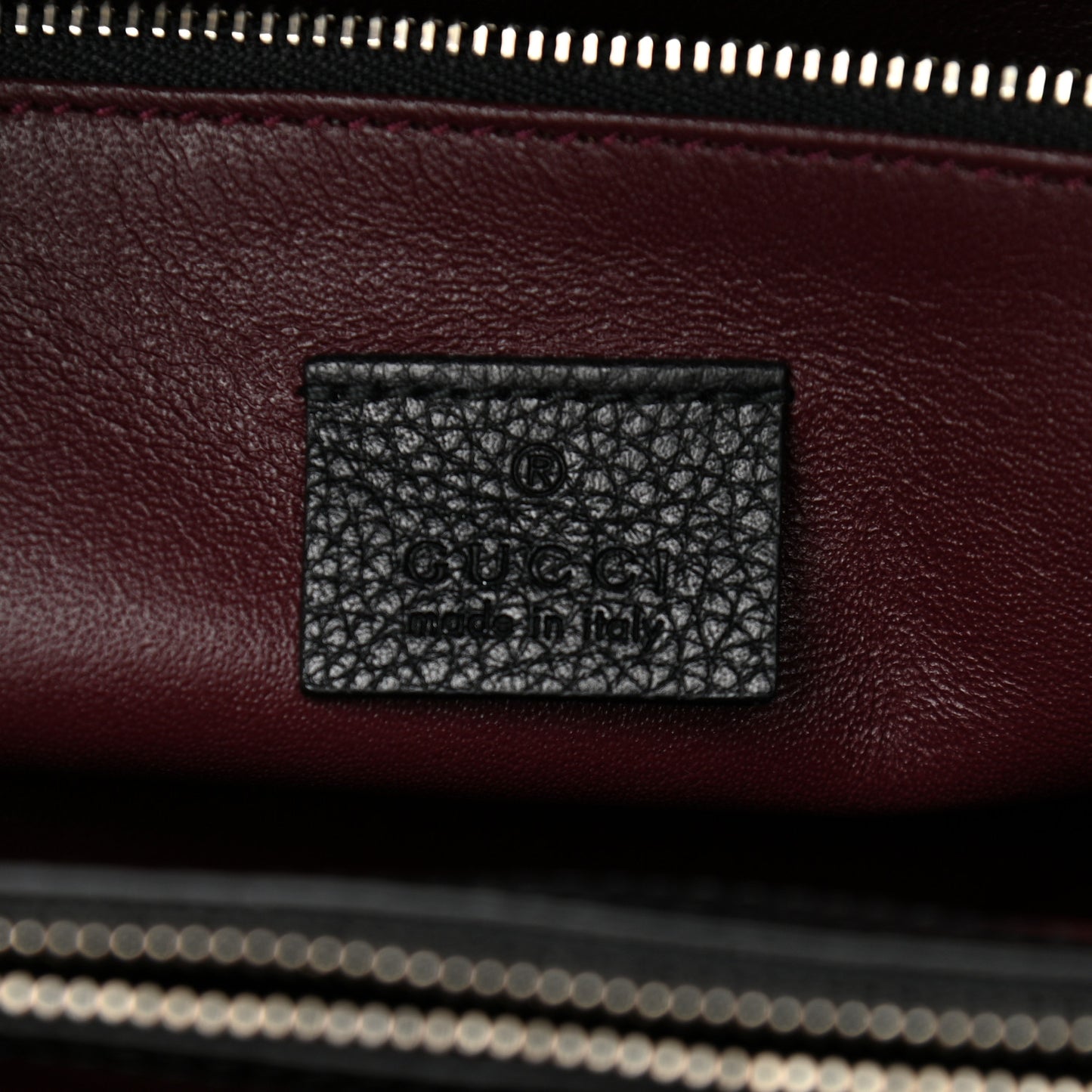 Grainy Calfskin Medium Zumi Top Handle Bag Black