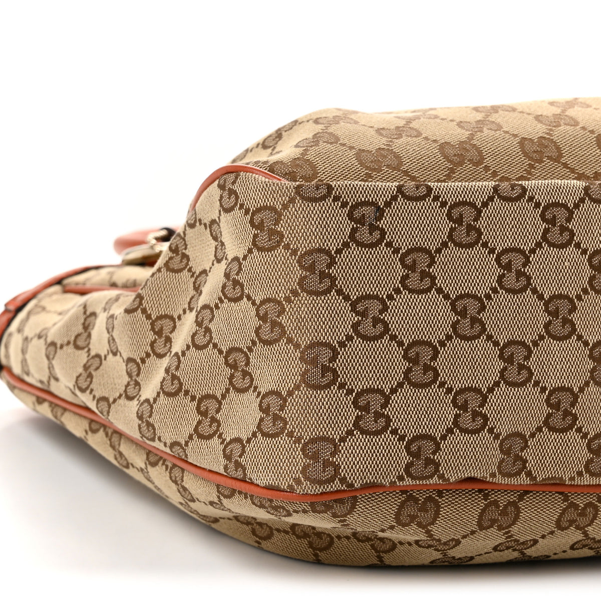 Gucci Monogram Medium Sukey Top Handle Tote Beige Orange 9 of 10
