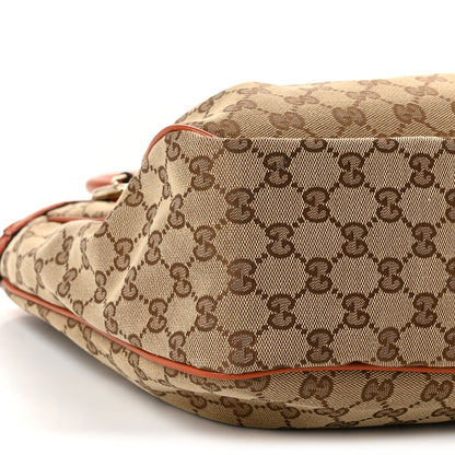 Gucci Monogram Medium Sukey Top Handle Tote Beige Orange 9 of 10