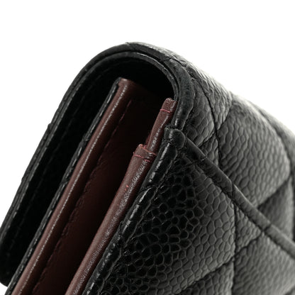 Chanel Caviar Quilted Medium Flap Wallet Black 10 of 10