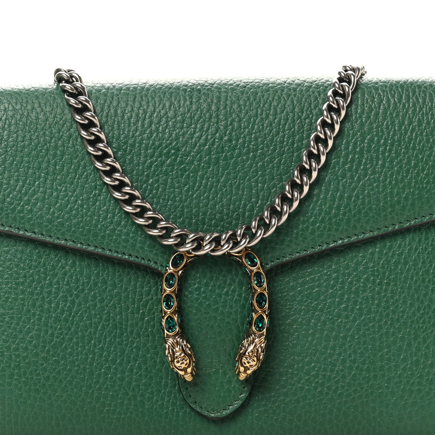Calfskin Mini Dionysus Chain Wallet Emerald