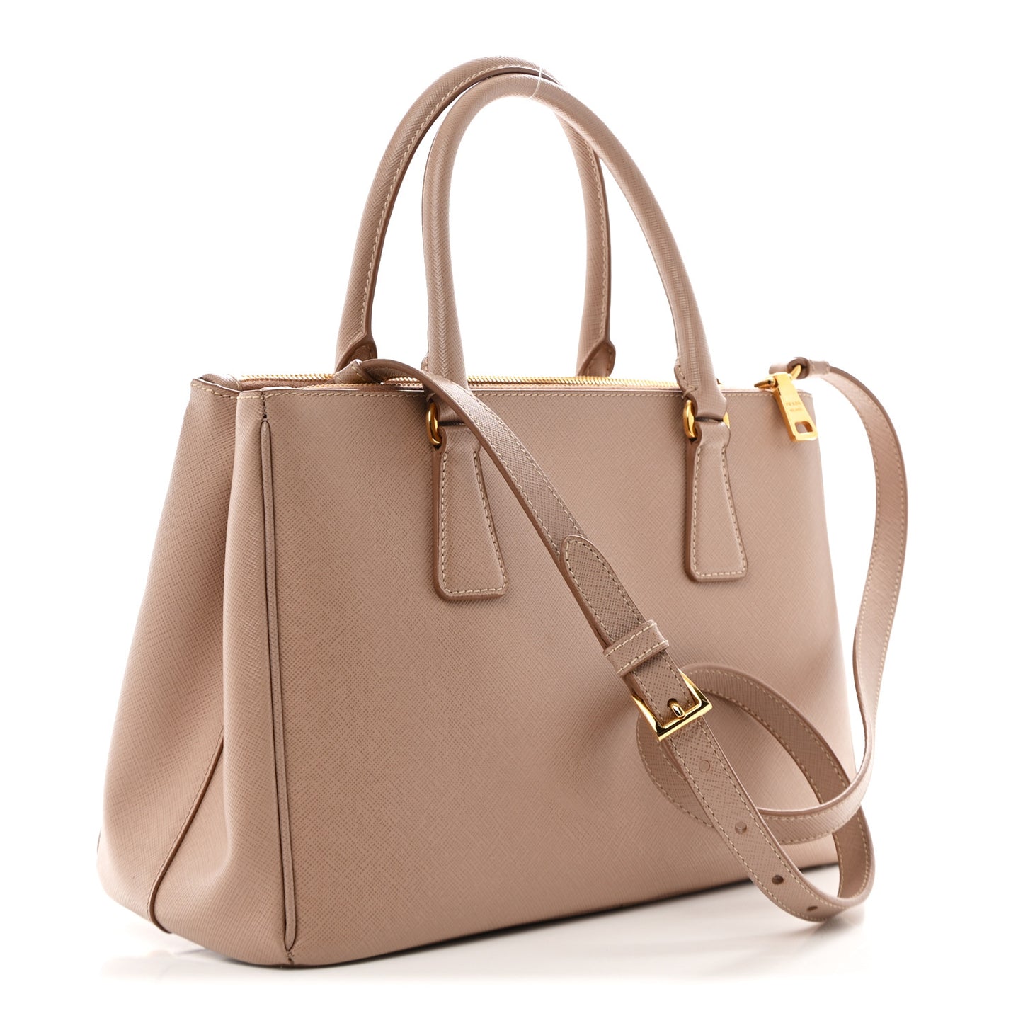 Saffiano Small Galleria Double Zip Tote Cammeo