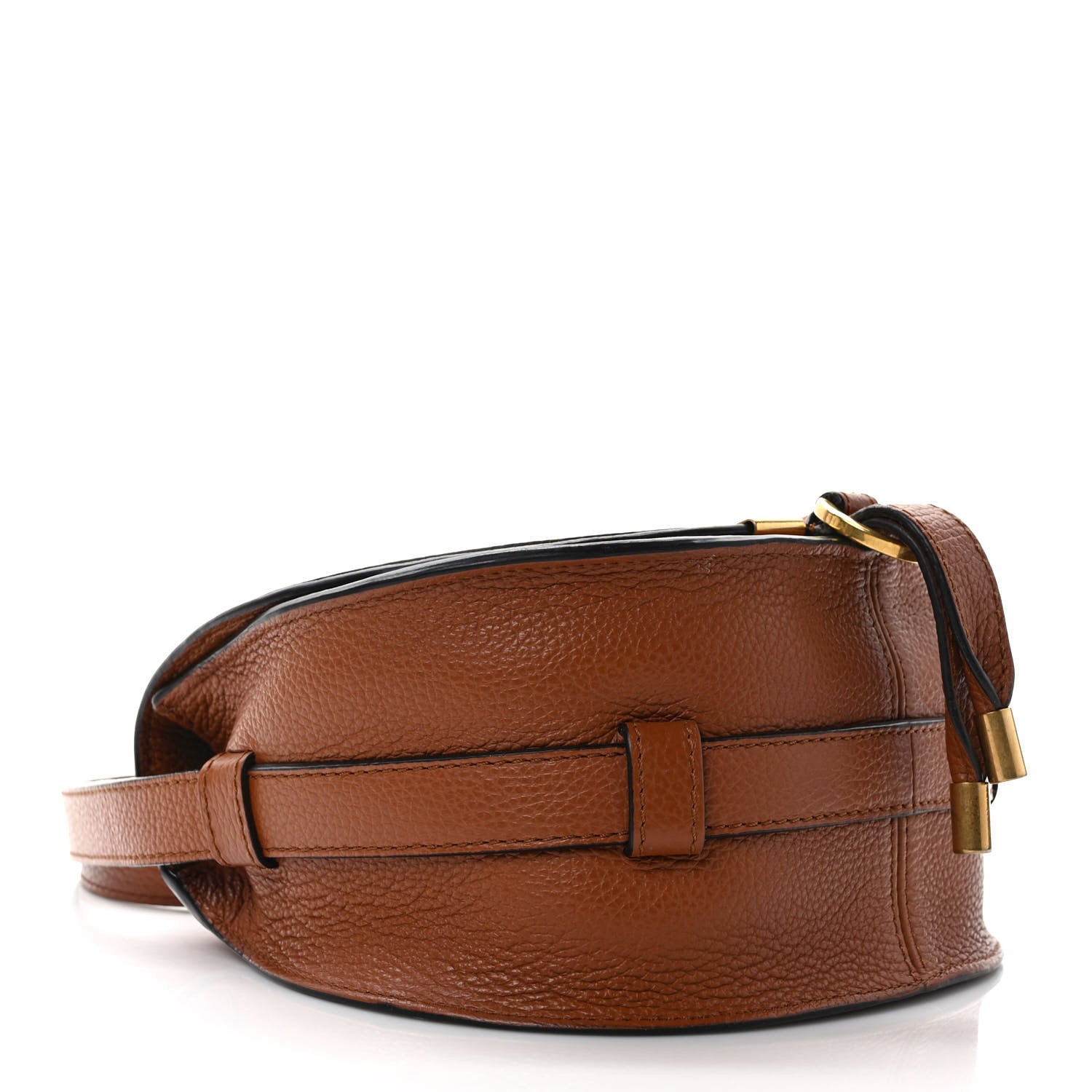 Chloe Grained Calfskin Small Marcie Saddle Bag Tan 4 of 10