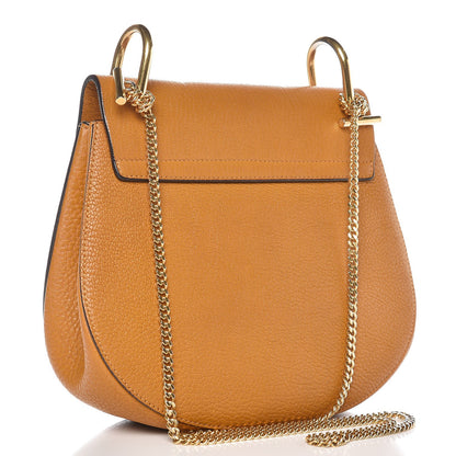 Chloe Grained Lambskin Medium Drew Shoulder Bag Mustard 3 of 10