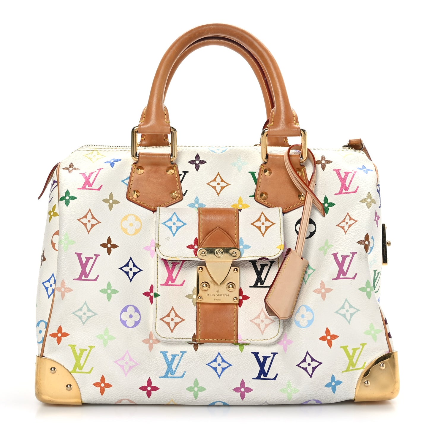 Monogram Multicolor Speedy 30 White
