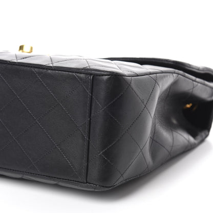 Chanel Lambskin Quilted XL Jumbo Single Flap Black 7 of 15