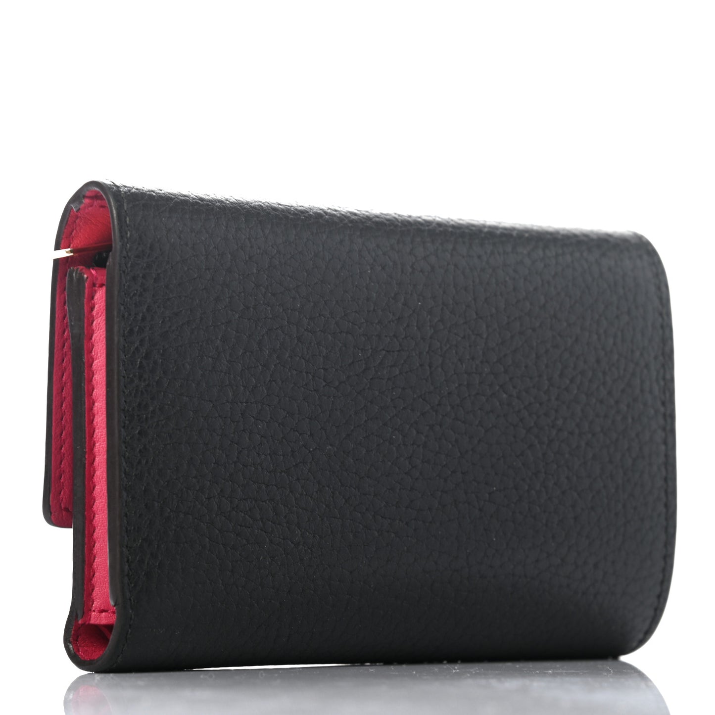 Taurillon Capucines Compact Wallet Black