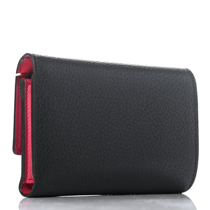 Louis Vuitton Taurillon Capucines Compact Wallet Black 3 of 11