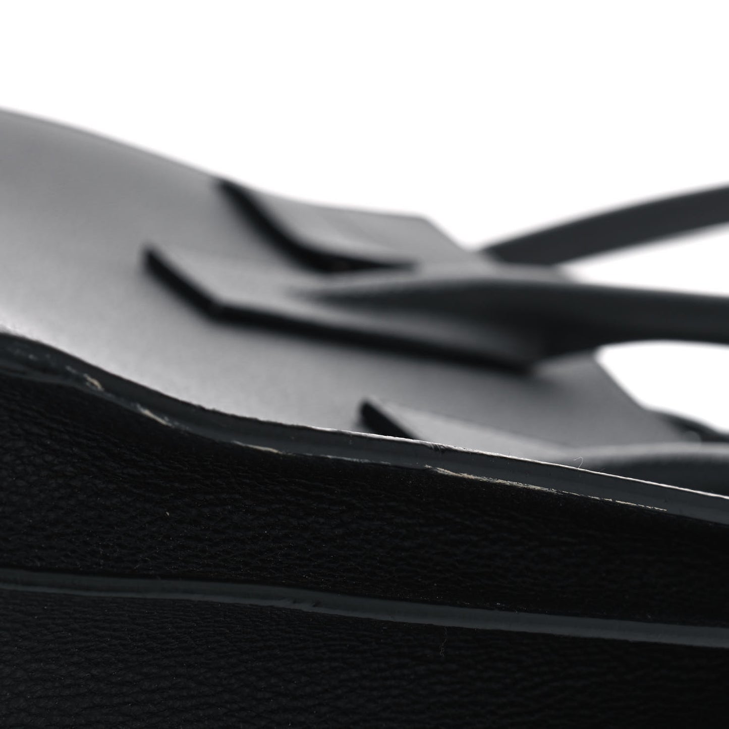 Grained Calfskin Small Sac De Jour Black