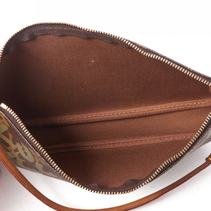 Louis Vuitton Monogram Graffiti Pochette Accessories Kaki 6 of 17