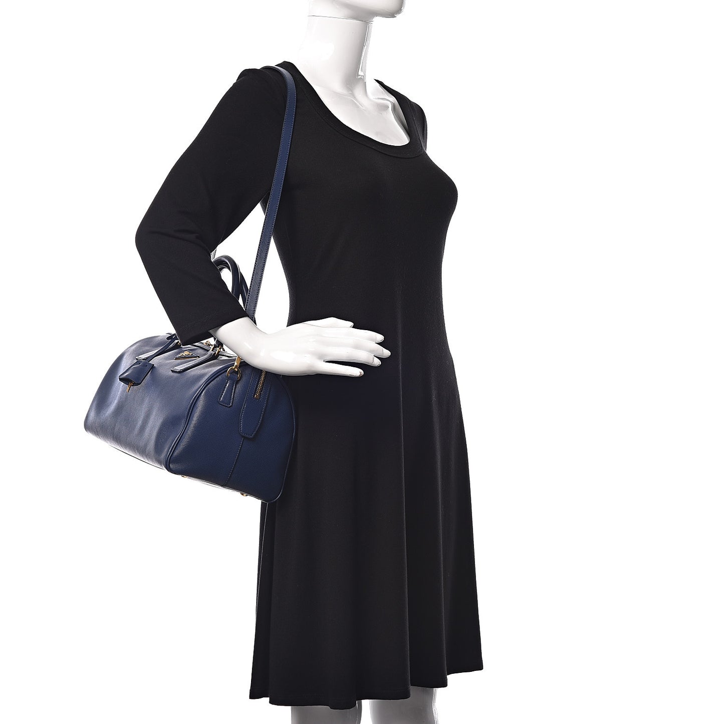 Saffiano Lux Bauletto Bleuette