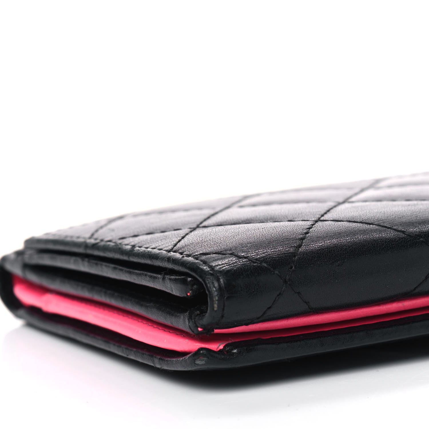 Chanel Calfskin Quilted Cambon Long Double Wallet Black 13 of 13